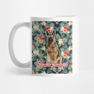 Bernese Mountain Summer Funky Hawaiian, Hawaii Style, Dog Personalized Hawaiian Mug